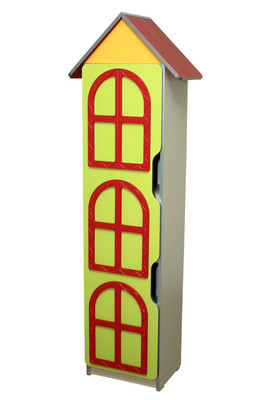 Стенка детская "Цветочная поляна" №8 "Башня" с дверью, 566х320х1776