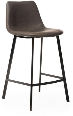 Полубарный стул B-16 серый антик