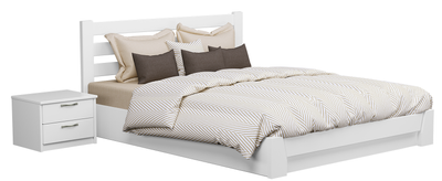 Двуспальная кровать Селена (Белый), 120х190