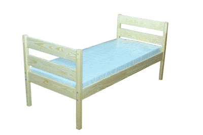 Кровать детская из натуральной древесины без матраса, 1456х660х675