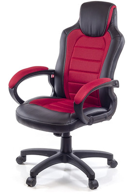 Кресло геймерское Астон PL TILT Красный (Черный/Красный)
