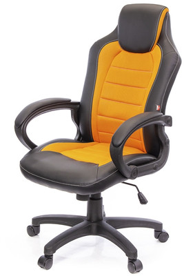 Кресло геймерское Астон PL TILT Оранжевый (Черный/Оранжевый)