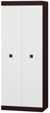Шкаф 800 Соната (венге тёмный/белый), 80