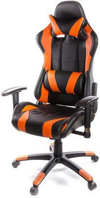 Кресло геймерское Хорнет PL RL Оранжевый (PU-черный/оранжевый)